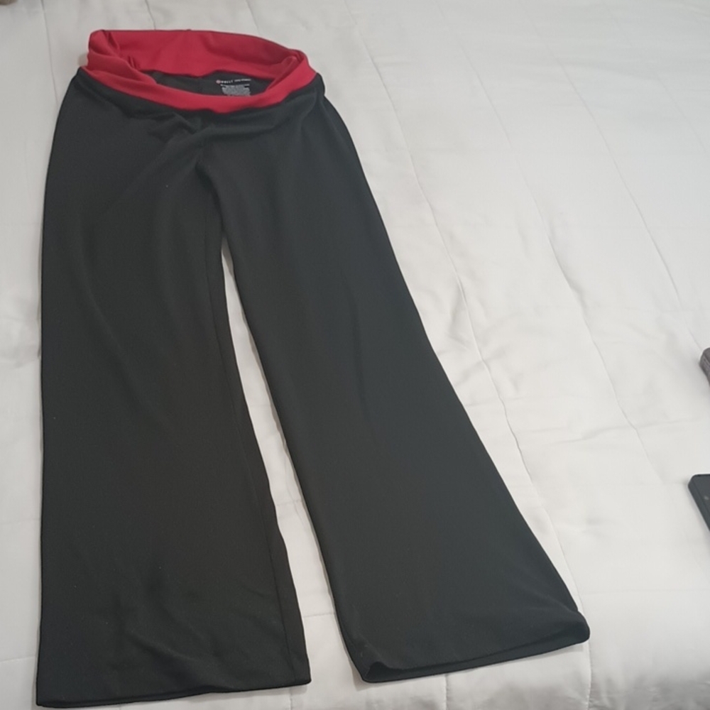 Stylish Black and Red Women's Pants Size S (4-6)